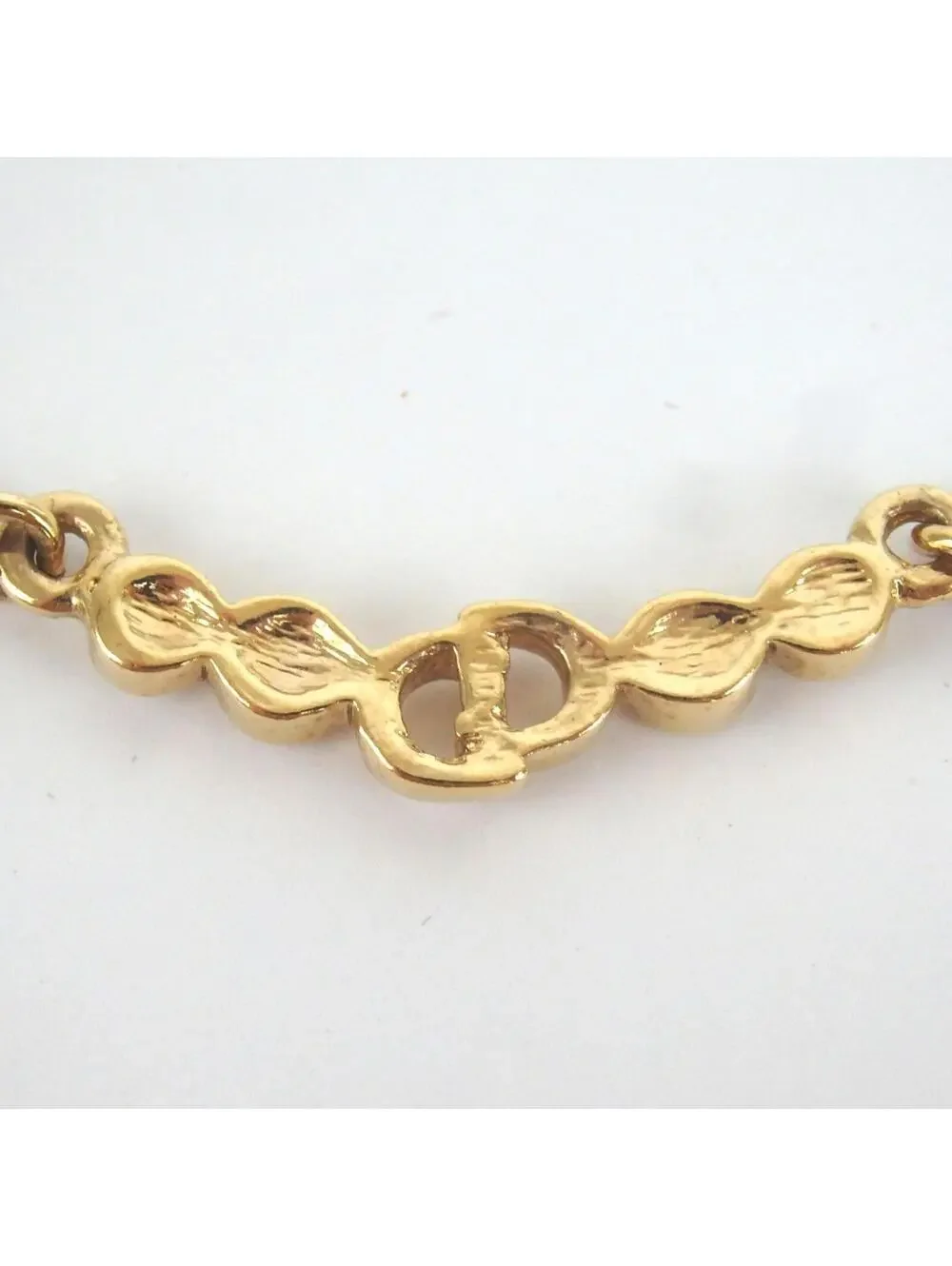 Authentic Christian Dior linestone necklace metal[Used] - Picture 5 of 9